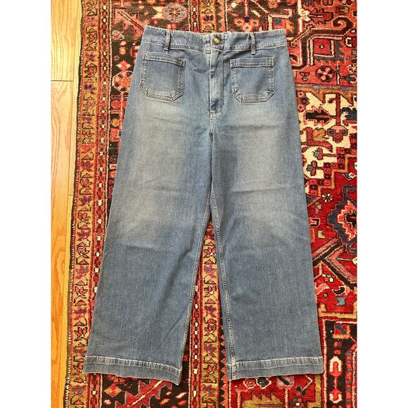 Pilcro for Anthropologie Skipper Jeans Medium Wash Size 32/14 Tall - Picture 1 of 10